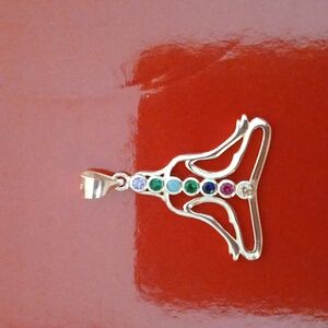 New Silver Yoga Chakra Pendant.